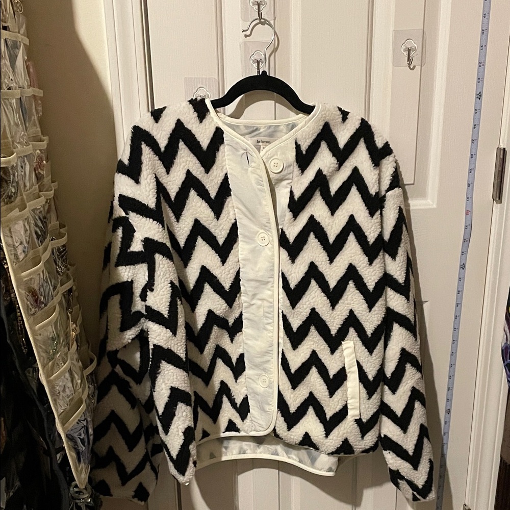 Black and White Chevron Blazer